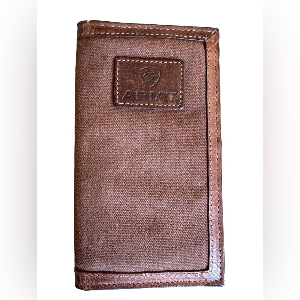 Ariat Canvas Wallet with Leather Interior